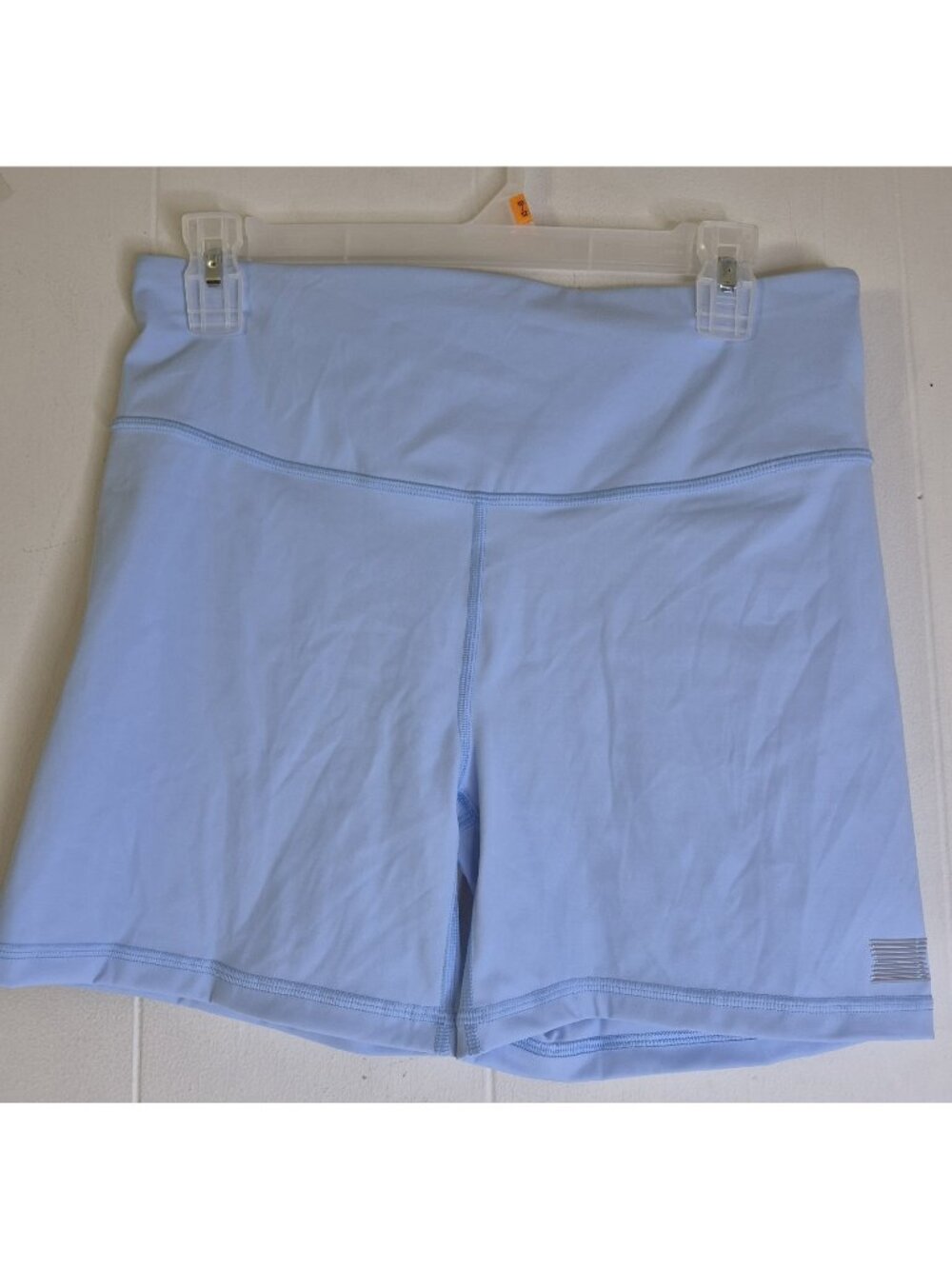 Savage X Fenty Sport Light Blue Yoga Shorts Women's Size L (12-14) NWT